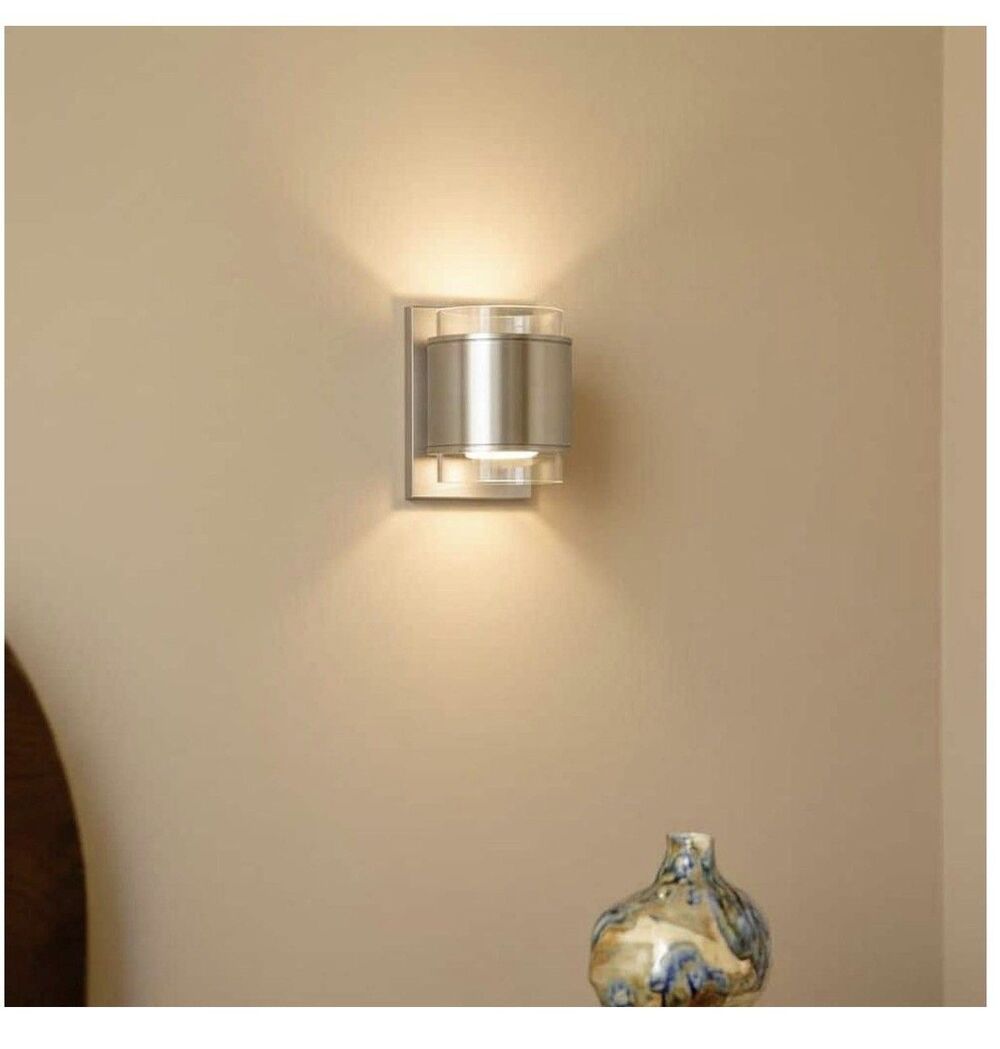 Home Decorators Collect Upton Brushed Nickel LED Sconce JJM3482L 3000K White 5W